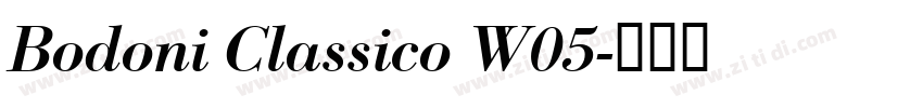 Bodoni Classico W05字体转换